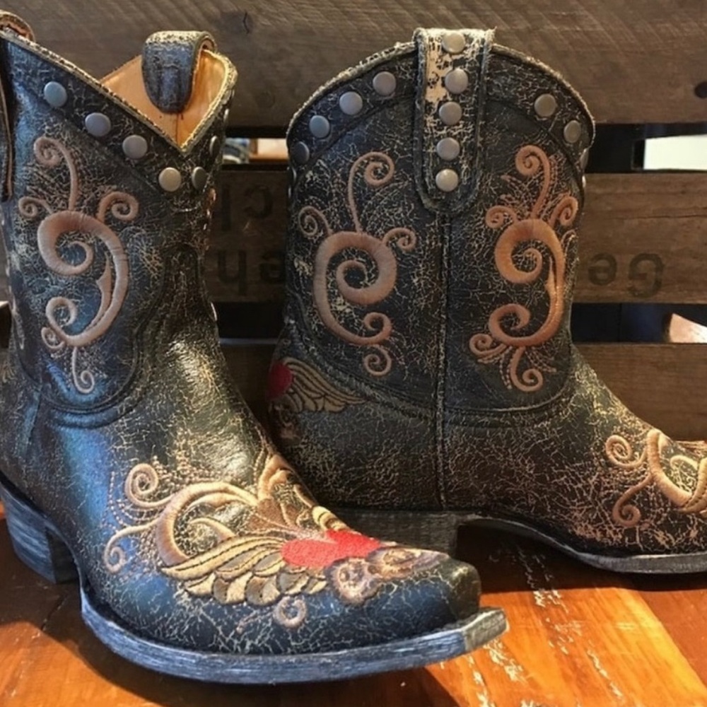 OLD GRINGO “Hearts Boots”. New in box. Size 7 - Picture 9 of 10